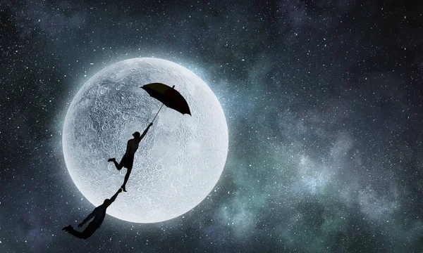 Kaçmak için bir rüya. Karışık teknik