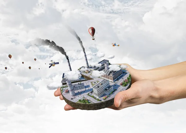 Onun yeni geliştirme projesi. Karışık teknik