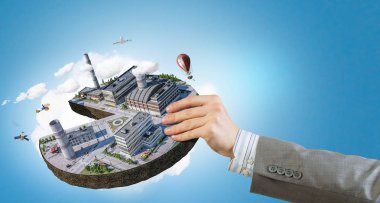 Onun yeni geliştirme projesi. Karışık teknik