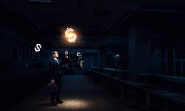 Finansal başarı kavramı. Karışık teknik