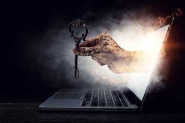 Internet güvenlik anlayışı. Karışık teknik