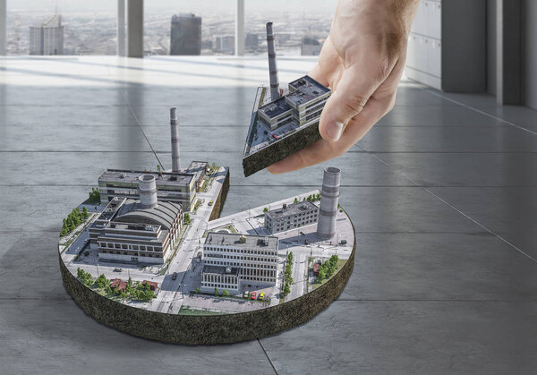 His new development project . Mixed media