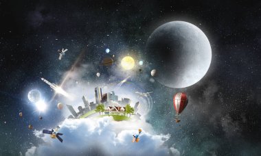 Bizim benzersiz dünya. Karışık teknik