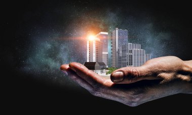 Endüstriyel yapı kavramı. Karışık teknik