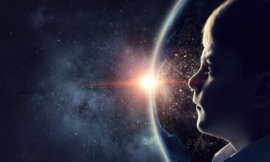 Bu büyük dünya keşfetmek. Karışık teknik