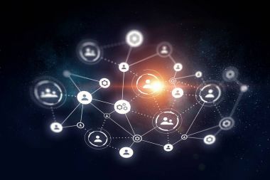 sosyal ağ arka plan