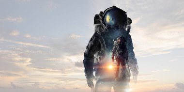 Uzay adamı serüveni. Karışık teknik