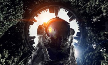 Uzay adamı serüveni. Karışık teknik