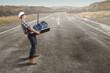 Endüstriyel yapı kavramı. Karışık teknik