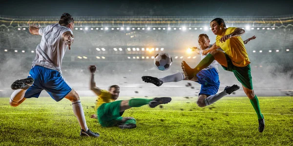 Futbol en iyi anlar. Karışık teknik — Stok fotoğraf