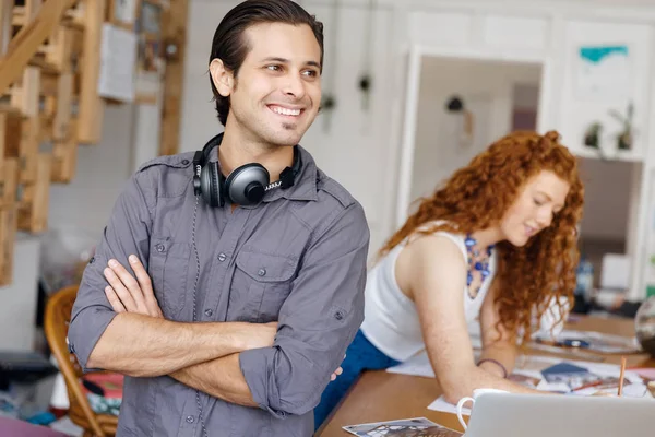 Portrait of young man in office — Stock Photo, Image