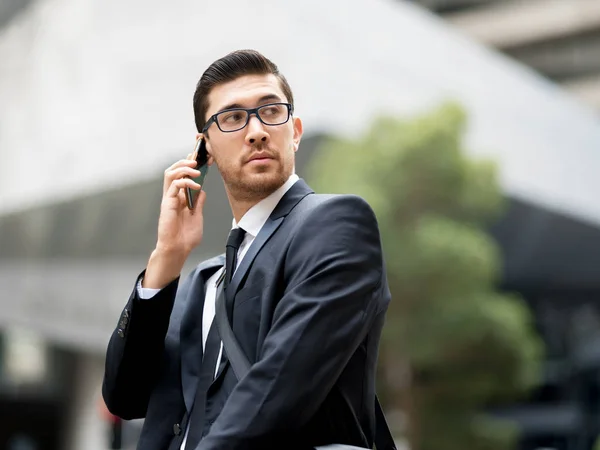 Porträt eines gutaussehenden Geschäftsmannes — Stockfoto