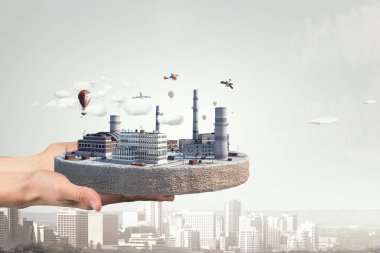 Endüstriyel yapı kavramı. Karışık teknik