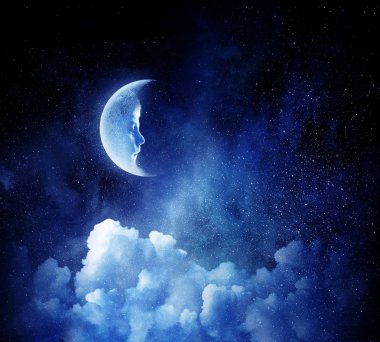 Tatlı gece rüya. Karışık teknik