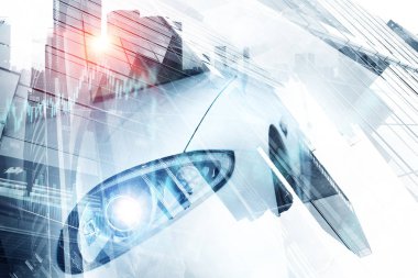 Zarif araba kapatma. Karışık teknik