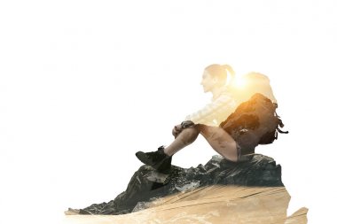 Doğanın içine birleştirilir. Karışık teknik