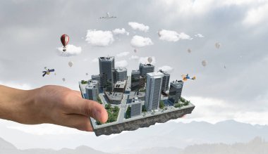 Endüstriyel yapı kavramı. Karışık teknik