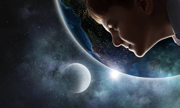 Bu büyük dünya keşfetmek. Karışık teknik