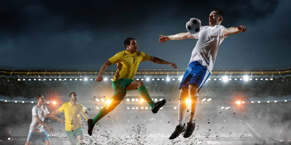 Soccer best moments. Mixed media — Stock Photo, Image