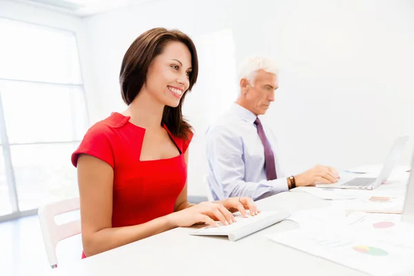 Two business collegue in office — Stock Photo, Image