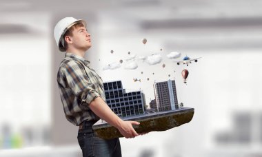 Mimar sunmak onun projesi