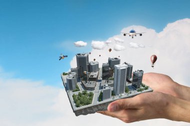 Endüstriyel yapı kavramı. Karışık teknik