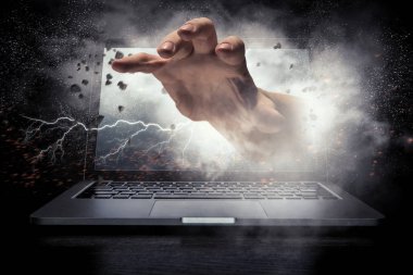 Internet güvenlik anlayışı. Karışık teknik