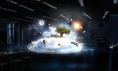 El tüm dünyada. Karışık teknik