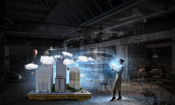 Bilim ve tıpta yenilikçi teknolojiler. Karışık ortam