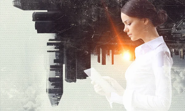 Modern iş moda bu. Karışık teknik