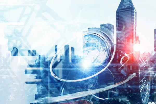 Zarif araba kapatma. Karışık teknik