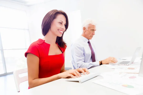 Two business collegue in office — Stock Photo, Image