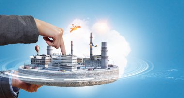 Endüstriyel yapı kavramı. Karışık teknik