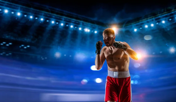 Box match best moments . Mixed media — Stock Photo, Image