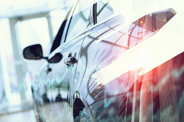 Zarif araba kapatma. Karışık teknik