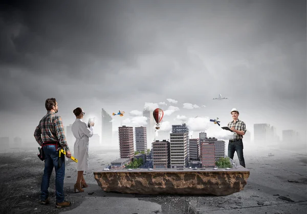 Çalışma geliştirme projesi. Karışık teknik