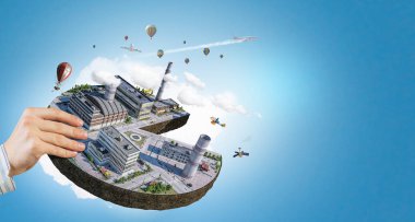 Endüstriyel yapı kavramı. Karışık teknik