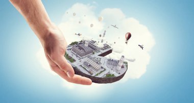 Endüstriyel yapı kavramı. Karışık teknik