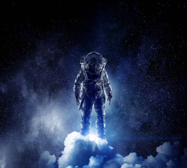 Uzay adamı serüveni. Karışık teknik