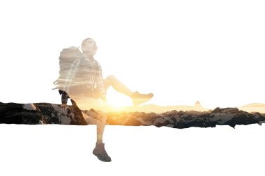 Doğanın içine birleştirilir. Karışık teknik