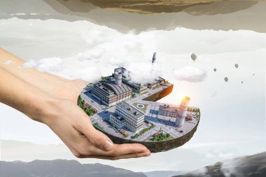 Onun yeni geliştirme projesi. Karışık teknik