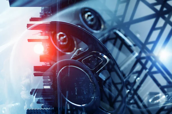 Zarif araba kapatma. Karışık teknik