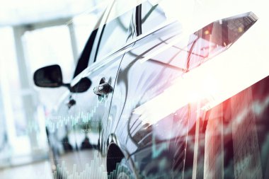 Zarif araba kapatma. Karışık teknik