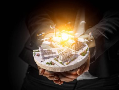 Endüstriyel yapı kavramı. Karışık teknik