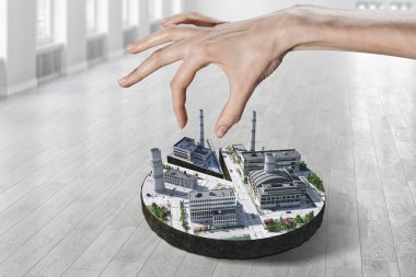 Endüstriyel yapı kavramı. Karışık teknik
