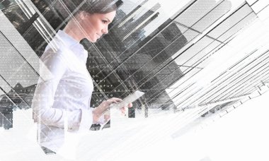 Modern iş moda bu. Karışık teknik