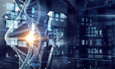 DNA molekül sarmal. Karışık teknik