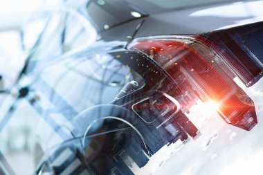 Zarif araba kapatma. Karışık teknik