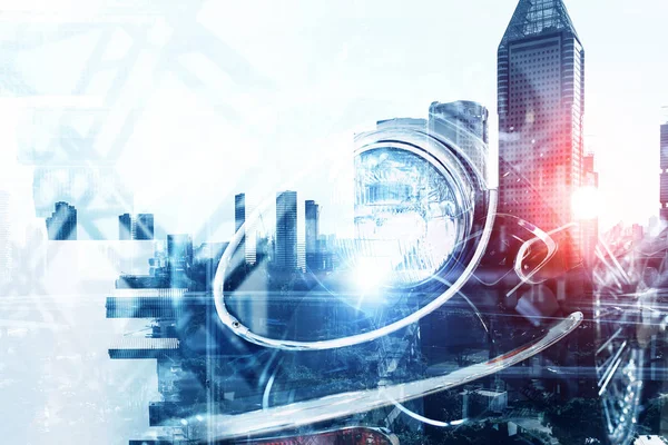 Zarif araba kapatma. Karışık teknik