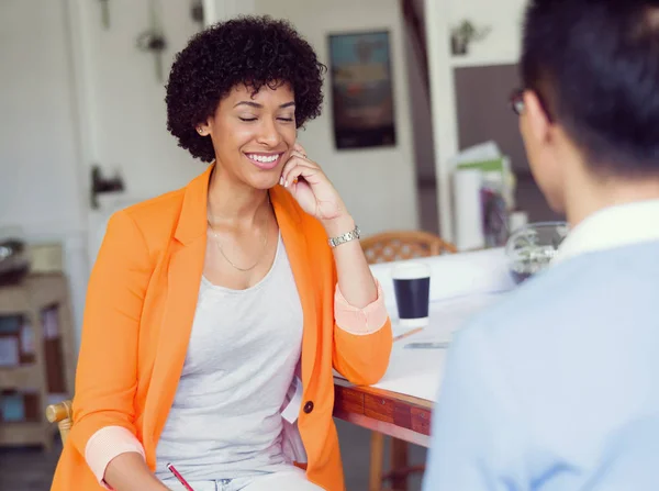 I am ready to answer your questions — Stock Photo, Image